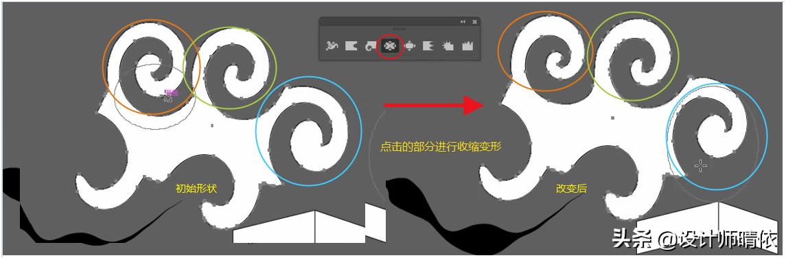 AI寬度工具、變形工具、旋轉扭曲、縮攏、膨脹、扇貝、晶格化和皺褶工具的使用方法？