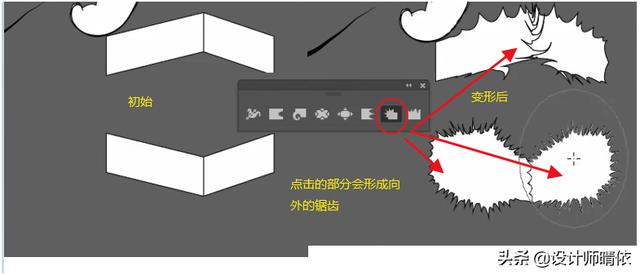 AI寬度工具、變形工具、旋轉扭曲、縮攏、膨脹、扇貝、晶格化和皺褶工具的使用方法？