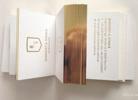 高檔燙金名片