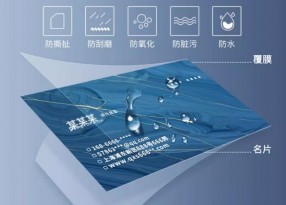 高性?xún)r(jià)比銅版紙覆啞膜名片印刷