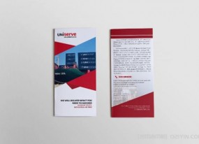 航運公司企業(yè)宣傳三折頁(yè)