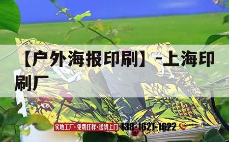 【戶(hù)外海報印刷】-上海印刷廠(chǎng)｜上海有名的印刷廠(chǎng)